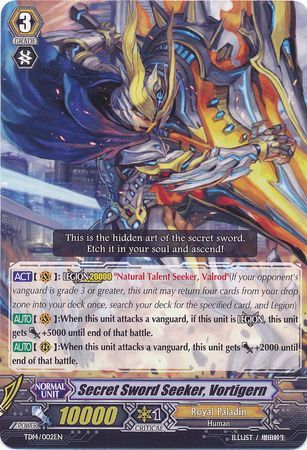 Secret Sword Seeker Vortigern TD14 002EN Trial Deck 14 Seeker of Hope Singles Secret Sword Seeker Vortigern TD14 002EN Trial Deck 14 Seeker of Hope Singles