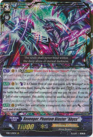 Revenger Phantom Blaster Abyss EB11 L01EN Legion Rare LR Extra Booster Vol 11 Requiem at Dusk Singles Revenger Phantom Blaster Abyss EB11 L01EN Legion Rare LR Extra Booster Vol 11 Requiem at Dusk Singles
