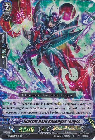 Blaster Dark Revenger Abyss EB11 003EN Triple Rare RRR Blaster Dark Revenger Abyss EB11 003EN Triple Rare RRR