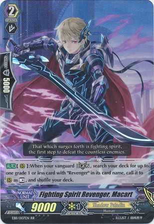 Fighting Spirit Revenger Macart EB11 007EN Double Rare RR Extra Booster Vol 11 Requiem at Dusk Singles Fighting Spirit Revenger Macart EB11 007EN Double Rare RR Extra Booster Vol 11 Requiem at Dusk Singles
