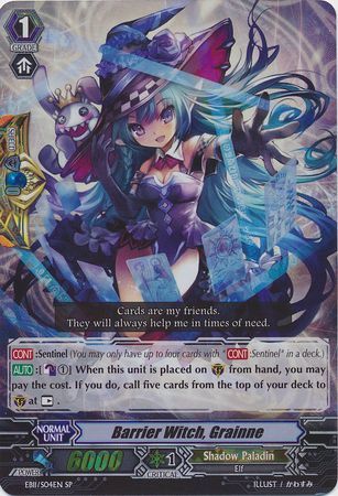 Barrier Witch Grainne EB11 S04EN Special Parallel SP Extra Booster Vol 11 Requiem at Dusk Singles Barrier Witch Grainne EB11 S04EN Special Parallel SP Extra Booster Vol 11 Requiem at Dusk Singles