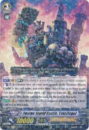 Demon World Castle ToteZiegel EB11 010EN Rare R Extra Booster Vol 11 Requiem at Dusk Singles Demon World Castle ToteZiegel EB11 010EN Rare R Extra Booster Vol 11 Requiem at Dusk Singles