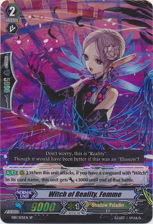 Witch of Reality Femme EB11 S05EN Special Parallel SP Extra Booster Vol 11 Requiem at Dusk Singles Witch of Reality Femme EB11 S05EN Special Parallel SP Extra Booster Vol 11 Requiem at Dusk Singles