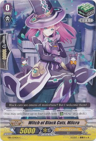 Witch of Black Cats Milcra EB11 034EN Common C Witch of Black Cats Milcra EB11 034EN Common C