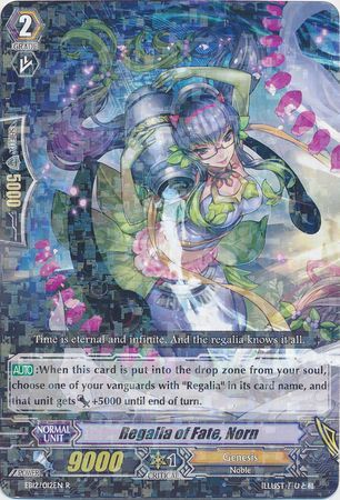 Regalia of Fate Norn EB12 012EN Rare R Extra Booster Vol 12 Waltz of the Goddess Singles Regalia of Fate Norn EB12 012EN Rare R Extra Booster Vol 12 Waltz of the Goddess Singles