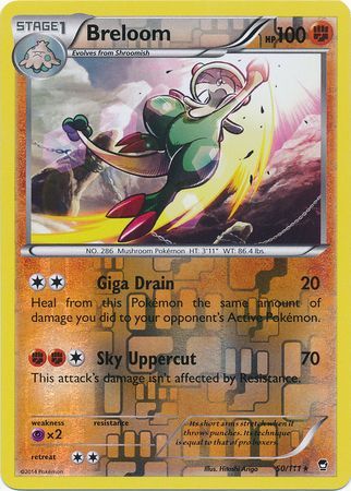 Breloom 50 111 Rare Reverse Holo Breloom 50 111 Rare Reverse Holo