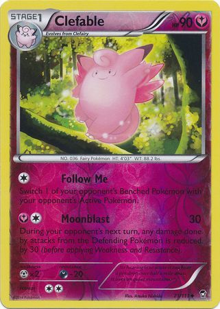 Clefable 71 111 Uncommon Reverse Holo XY Furious Fists Reverse Holo Singles Clefable 71 111 Uncommon Reverse Holo XY Furious Fists Reverse Holo Singles