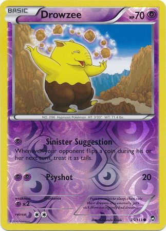 Drowzee 35 111 Common Reverse Holo XY Furious Fists Reverse Holo Singles Drowzee 35 111 Common Reverse Holo XY Furious Fists Reverse Holo Singles