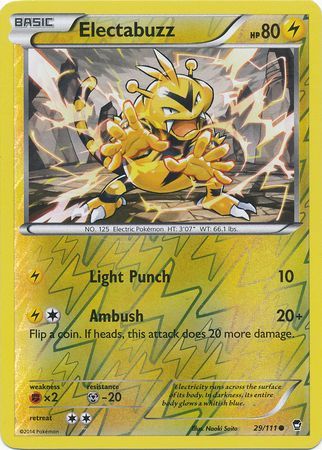 Electabuzz 29 111 Common Reverse Holo XY Furious Fists Reverse Holo Singles Electabuzz 29 111 Common Reverse Holo XY Furious Fists Reverse Holo Singles