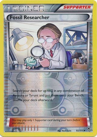 Fossil Researcher 92 111 Uncommon Reverse Holo 
