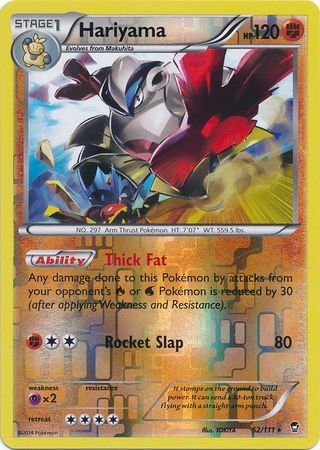 Hariyama 52 111 Rare Reverse Holo Hariyama 52 111 Rare Reverse Holo