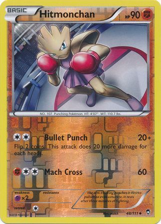 Hitmonchan 48 111 Uncommon Reverse Holo XY Furious Fists Reverse Holo Singles Hitmonchan 48 111 Uncommon Reverse Holo XY Furious Fists Reverse Holo Singles