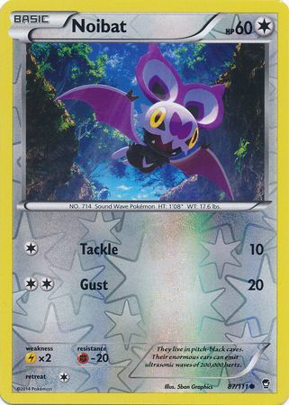 Noibat 87 111 Common Reverse Holo XY Furious Fists Reverse Holo Singles Noibat 87 111 Common Reverse Holo XY Furious Fists Reverse Holo Singles