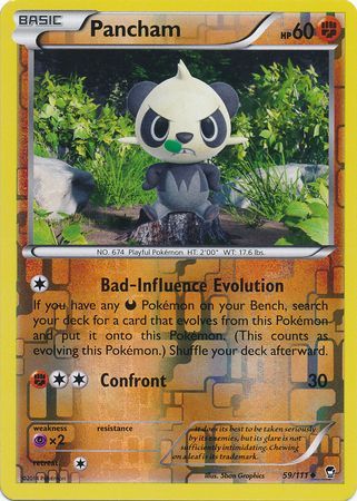 Pancham 59 111 Uncommon Reverse Holo XY Furious Fists Reverse Holo Singles Pancham 59 111 Uncommon Reverse Holo XY Furious Fists Reverse Holo Singles