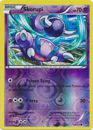 Skorupi 38 111 Common Reverse Holo XY Furious Fists Reverse Holo Singles Skorupi 38 111 Common Reverse Holo XY Furious Fists Reverse Holo Singles