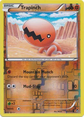 Trapinch 53 111 Common Reverse Holo XY Furious Fists Reverse Holo Singles Trapinch 53 111 Common Reverse Holo XY Furious Fists Reverse Holo Singles