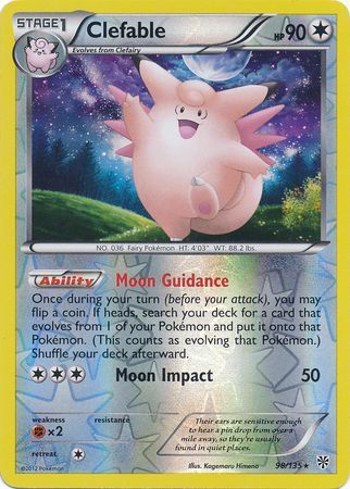 Clefable 98 135 Rare Reverse Holo Black White 8 Plasma Storm Reverse Holo Singles Clefable 98 135 Rare Reverse Holo Black White 8 Plasma Storm Reverse Holo Singles