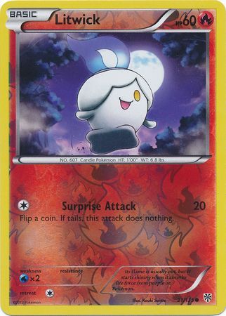 Litwick 21 135 Common Reverse Holo Litwick 21 135 Common Reverse Holo