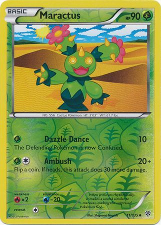 Maractus 11 135 Uncommon Reverse Holo Black White 8 Plasma Storm Reverse Holo Singles Maractus 11 135 Uncommon Reverse Holo Black White 8 Plasma Storm Reverse Holo Singles