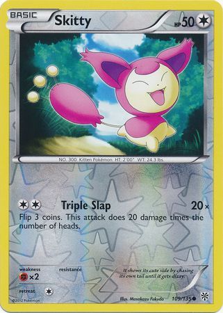 Skitty 109 135 Common Reverse Holo Black White 8 Plasma Storm Reverse Holo Singles Skitty 109 135 Common Reverse Holo Black White 8 Plasma Storm Reverse Holo Singles
