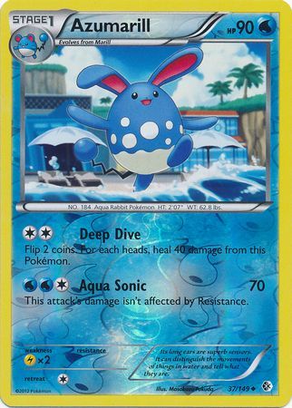 Azumarill 37 149 Uncommon Reverse Holo Black White 7 Boundaries Crossed Reverse Holo Singles Azumarill 37 149 Uncommon Reverse Holo Black White 7 Boundaries Crossed Reverse Holo Singles