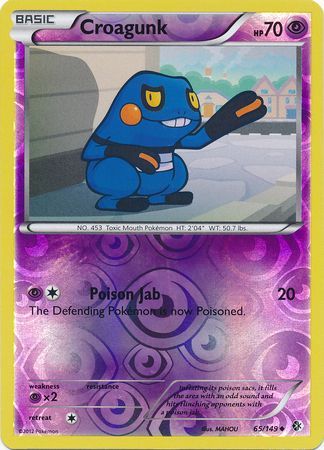 Croagunk 65 149 Uncommon Reverse Holo Black White 7 Boundaries Crossed Reverse Holo Singles Croagunk 65 149 Uncommon Reverse Holo Black White 7 Boundaries Crossed Reverse Holo Singles