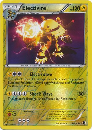 Electivire 54 149 Holo Rare Reverse Holo Black White 7 Boundaries Crossed Reverse Holo Singles Electivire 54 149 Holo Rare Reverse Holo Black White 7 Boundaries Crossed Reverse Holo Singles