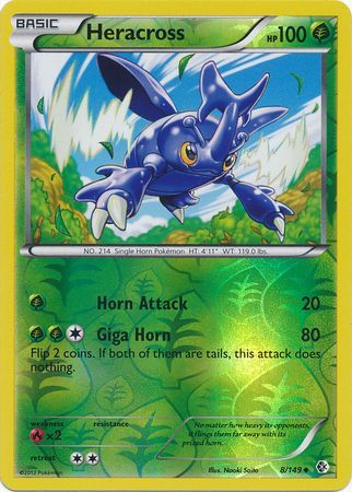 Heracross 8 149 Uncommon Reverse Holo Black White 7 Boundaries Crossed Reverse Holo Singles Heracross 8 149 Uncommon Reverse Holo Black White 7 Boundaries Crossed Reverse Holo Singles