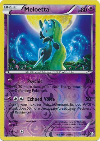 Meloetta - 86/113 - Legendary Treasures - Reverse Holo Rare - Pokémon TCG