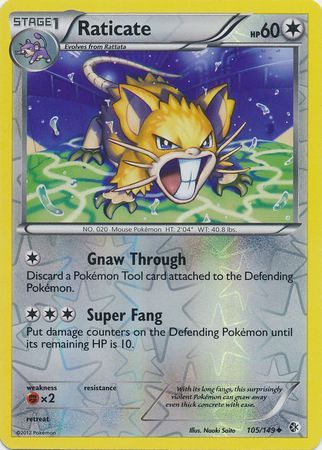 Raticate 105 149 Uncommon Reverse Holo Black White 7 Boundaries Crossed Reverse Holo Singles Raticate 105 149 Uncommon Reverse Holo Black White 7 Boundaries Crossed Reverse Holo Singles