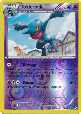 Toxicroak 66 149 Rare Reverse Holo Black White 7 Boundaries Crossed Reverse Holo Singles Toxicroak 66 149 Rare Reverse Holo Black White 7 Boundaries Crossed Reverse Holo Singles