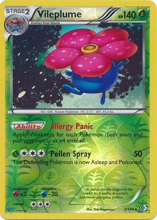Vileplume 3 149 Holo Rare Reverse Holo Black White 7 Boundaries Crossed Reverse Holo Singles Vileplume 3 149 Holo Rare Reverse Holo Black White 7 Boundaries Crossed Reverse Holo Singles