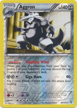 Aggron 80 124 Holo Rare Reverse Holo Black White 6 Dragons Exalted Reverse Holo Singles Aggron 80 124 Holo Rare Reverse Holo Black White 6 Dragons Exalted Reverse Holo Singles