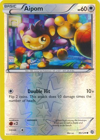 Aipom 99 124 Common Reverse Holo Black White 6 Dragons Exalted Reverse Holo Singles Aipom 99 124 Common Reverse Holo Black White 6 Dragons Exalted Reverse Holo Singles