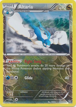 Altaria 84 124 Holo Rare Reverse Holo Black White 6 Dragons Exalted Reverse Holo Singles Altaria 84 124 Holo Rare Reverse Holo Black White 6 Dragons Exalted Reverse Holo Singles
