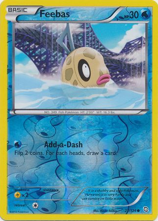 Feebas 22/106 Reverse Holo Pokemon Card 