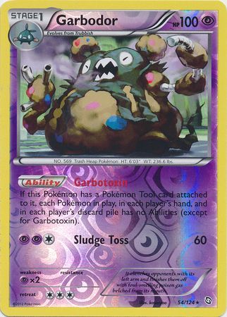 Garbodor 54 124 Holo Rare Reverse Holo Black White 6 Dragons Exalted Reverse Holo Singles Garbodor 54 124 Holo Rare Reverse Holo Black White 6 Dragons Exalted Reverse Holo Singles