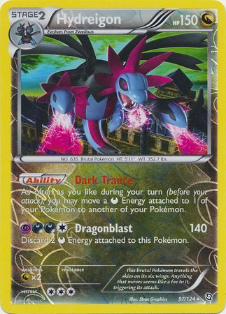 Hydreigon 97 124 Holo Rare Reverse Holo Black White 6 Dragons Exalted Reverse Holo Singles Hydreigon 97 124 Holo Rare Reverse Holo Black White 6 Dragons Exalted Reverse Holo Singles