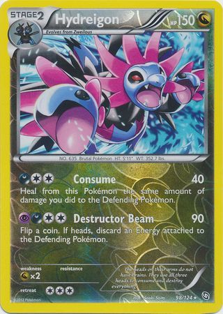 Hydreigon 98 124 Rare Reverse Holo Black White 6 Dragons Exalted Reverse Holo Singles Hydreigon 98 124 Rare Reverse Holo Black White 6 Dragons Exalted Reverse Holo Singles