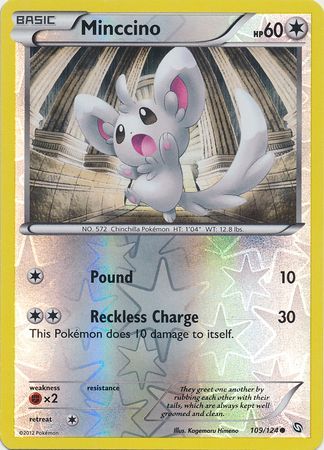 Minccino 109 124 Common Reverse Holo Minccino 109 124 Common Reverse Holo