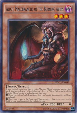 Alich Malebranche of the Burning Abyss NECH EN083 Rare Unlimited Alich Malebranche of the Burning Abyss NECH EN083 Rare Unlimited