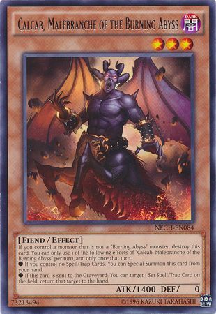 Calcab Malebranche of the Burning Abyss NECH EN084 Rare Unlimited Calcab Malebranche of the Burning Abyss NECH EN084 Rare Unlimited