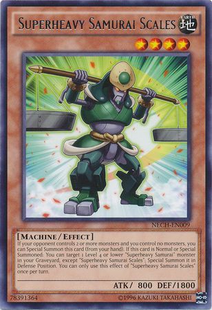 Superheavy Samurai Scales NECH EN009 Rare Unlimited Superheavy Samurai Scales NECH EN009 Rare Unlimited