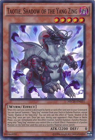 Taotie Shadow of the Yang Zing NECH EN031 Super Rare Unlimited Taotie Shadow of the Yang Zing NECH EN031 Super Rare Unlimited