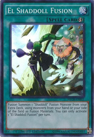El Shaddoll Fusion NECH ENS11 Super Rare Limited Edition The New Challengers NECH 1st Edition Singles El Shaddoll Fusion NECH ENS11 Super Rare Limited Edition The New Challengers NECH 1st Edition Singles