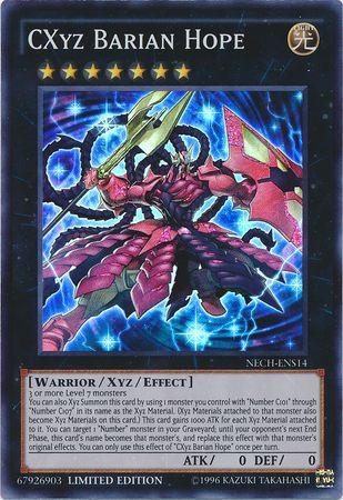 CXyz Barian Hope NECH ENS14 Super Rare 1st Edition The New Challengers NECH 1st Edition Singles CXyz Barian Hope NECH ENS14 Super Rare 1st Edition The New Challengers NECH 1st Edition Singles