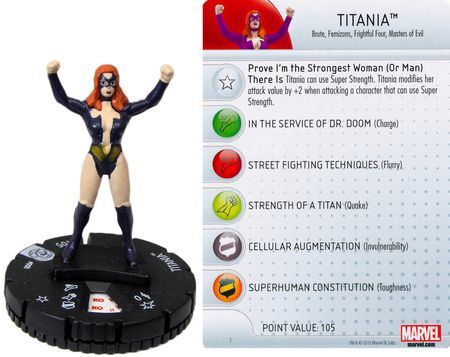 Titania 008 Fear Itself Marvel Heroclix Marvel Fear Itself Titania 008 Fear Itself Marvel Heroclix Marvel Fear Itself