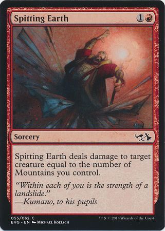 Spitting Earth EVG Duel Decks Anthology Spitting Earth EVG Duel Decks Anthology