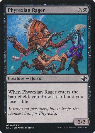 Phyrexian Rager GVL Duel Decks Anthology Phyrexian Rager GVL Duel Decks Anthology