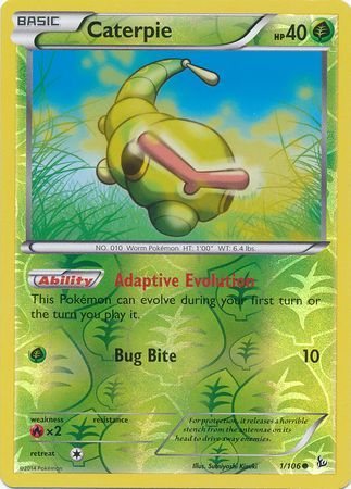 Caterpie 1 106 Common Reverse Holo XY Flashfire Reverse Holo Singles Caterpie 1 106 Common Reverse Holo XY Flashfire Reverse Holo Singles